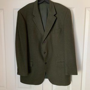CAMELHAIR SINGLE BUTTON BLAZER Loden Green by Loro Piana for SAKS